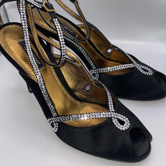 Peep Toe Dolce & Gabbana Satin Pumps - Picture 15 of 16